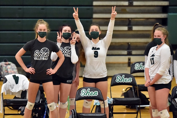 04/19/21 Girls Volleyball vs Guilderland. 