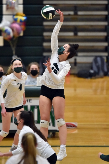 04/19/21 Girls Volleyball vs Guilderland. 