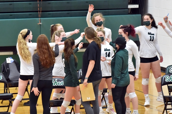 04/19/21 Girls Volleyball vs Guilderland. 