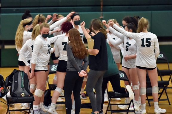 04/19/21 Girls Volleyball vs Guilderland. 
