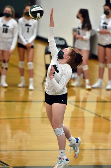 04/19/21 Girls Volleyball vs Guilderland. 