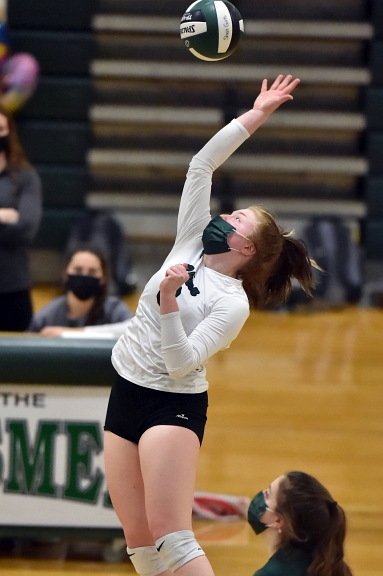 04/19/21 Girls Volleyball vs Guilderland. 