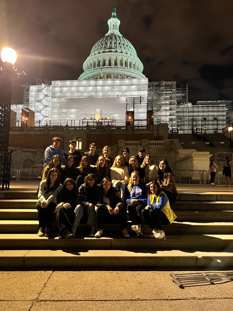 students i front of capital