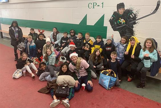 Shatekon gr. 5 takes to the ice! Happy Winter Break!