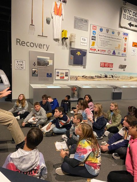 Acadia's Team 6-2 visited the 9/11 exhibit and Corning Observation Tower as a culminating activity to finishing the book, Ground Zero, by Alan Gratz.