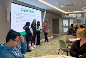 Shenendehowa Business students participate in the Suburban Council Business Day at Siena College.