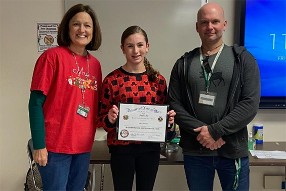 Congratulations to Gowana students, Emily Tranotti and Gavin Cronin, for winning the VFW's Patriots Pen Essay Contest.