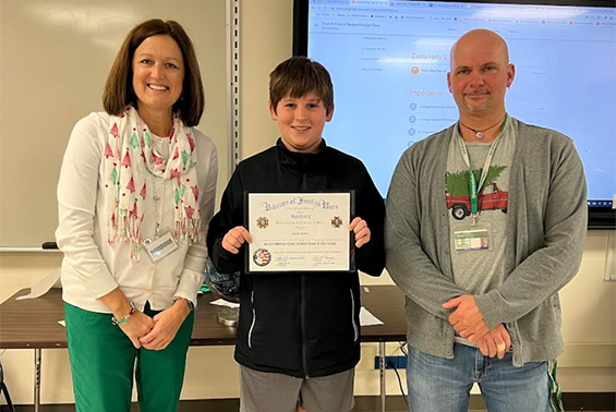 Congratulations to Gowana students, Emily Tranotti and Gavin Cronin, for winning the VFW's Patriots Pen Essay Contest.