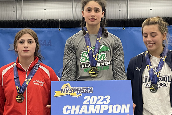Congratulations to Isabella Gretzinger who has the historic honor of being the first NYS Girls Wrestling Champion from Shenendehowa.