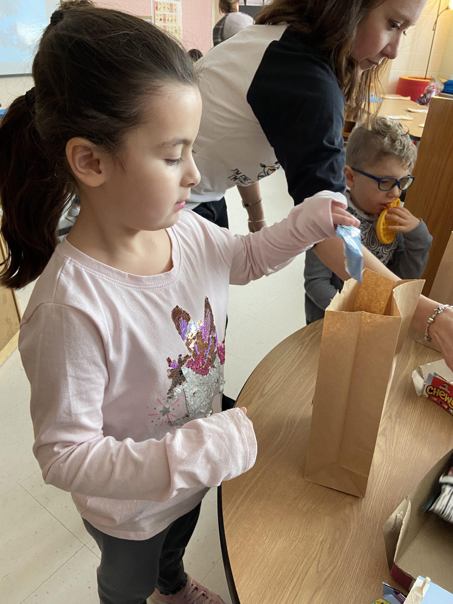 Mrs. Cornell's class made care packages for the Saratoga County Sheriff's Office.