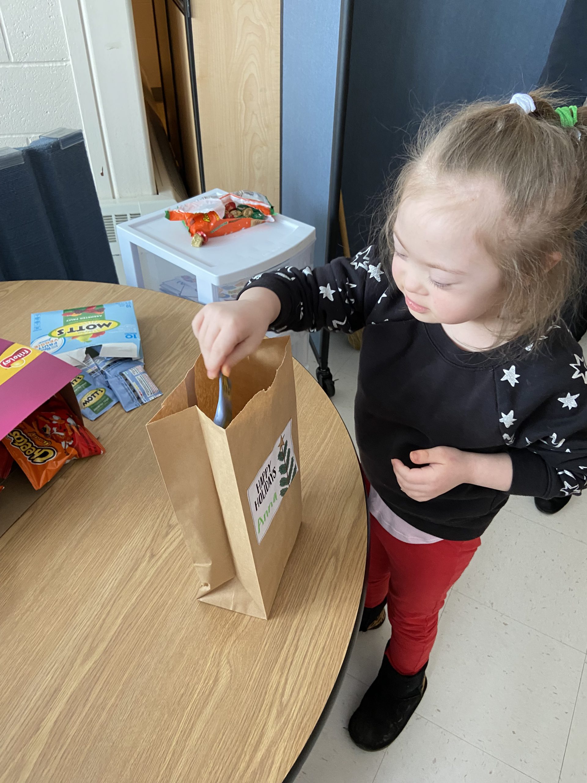 Mrs. Cornell's class made care packages for the Saratoga County Sheriff's Office.