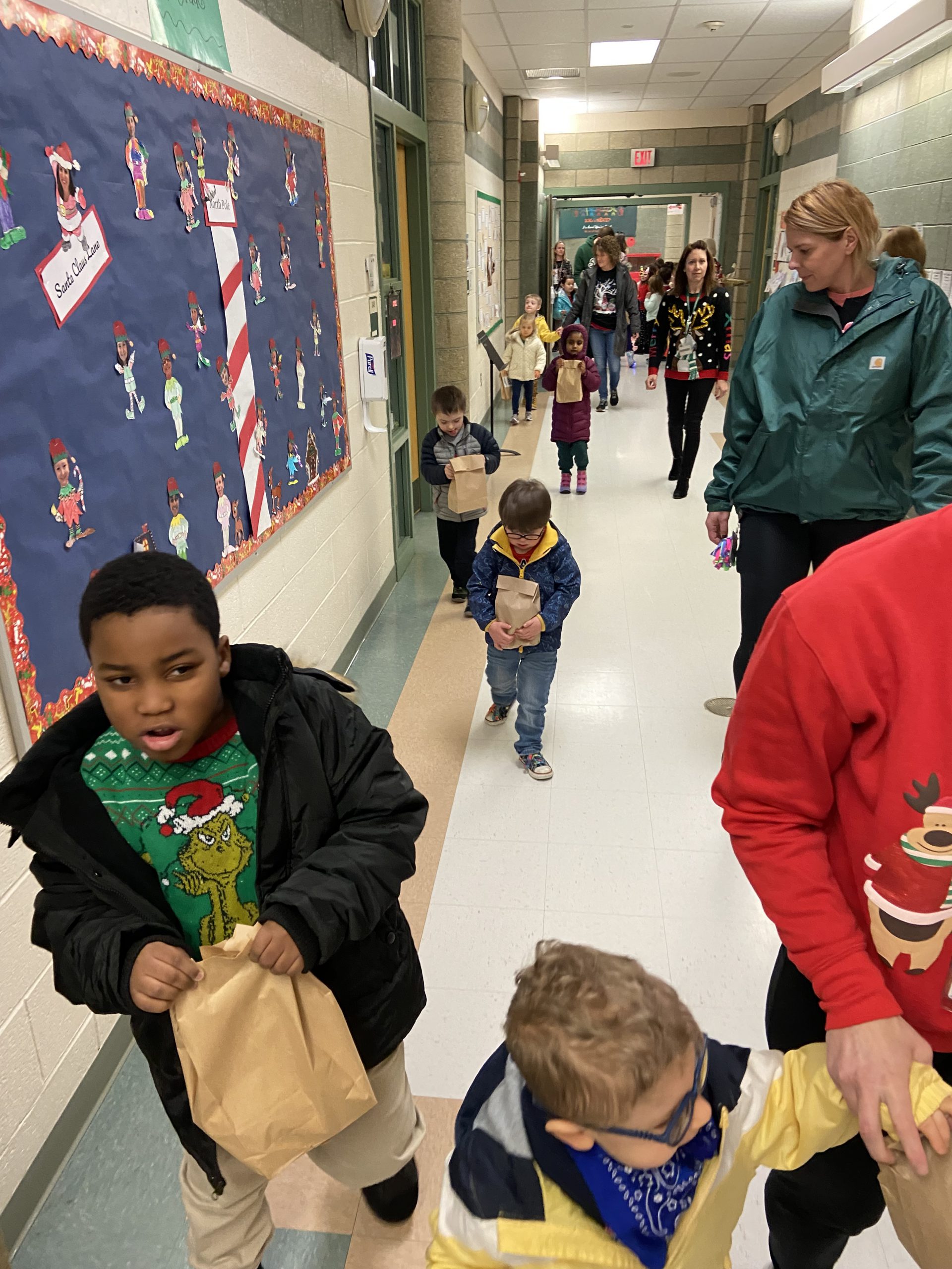 Mrs. Cornell's class made care packages for the Saratoga County Sheriff's Office.