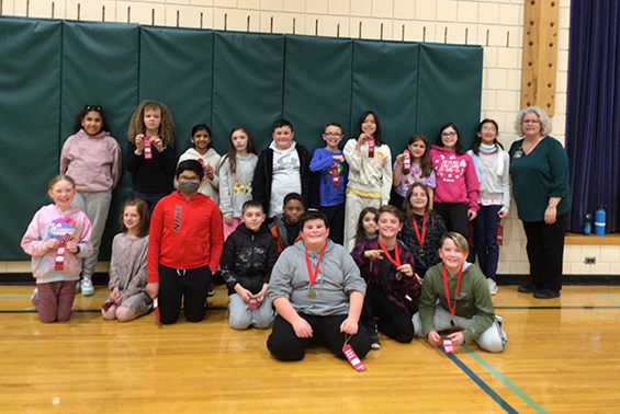 The Master Readers of Arongen from Mrs. Renzi's class will be moving on to the round two competition in March. 