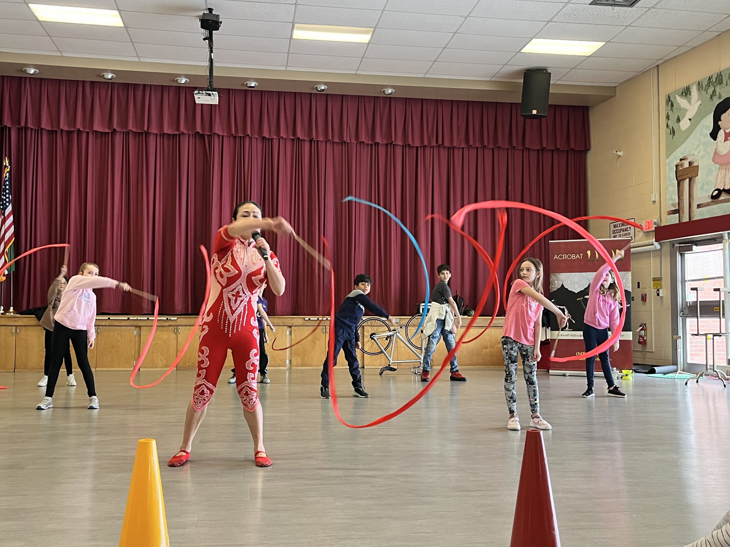 Skano students were mesmerized as they learned about the Chinese culture and the Lunar New Year through dance and acrobatics with Li Liu funded by our Skano PTA. 