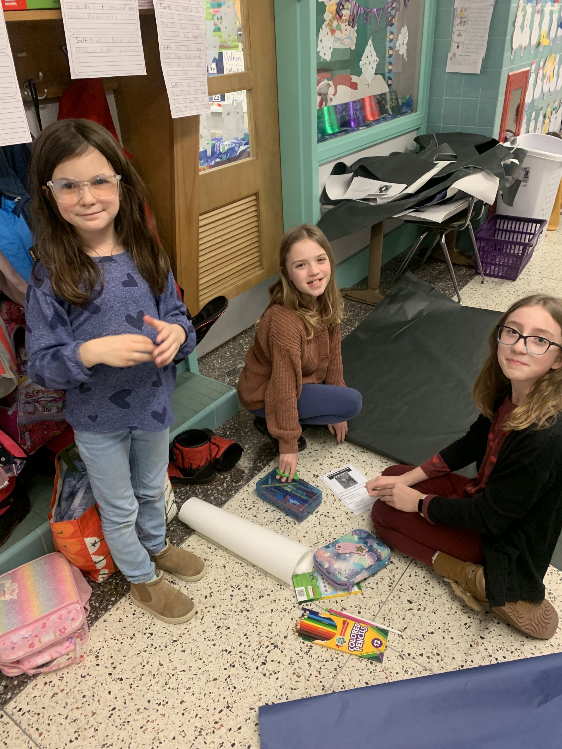 Palmieri/Trotta Book Buddies working hard at making life size penguins! 