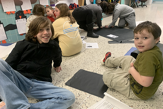 Palmieri/Trotta Book Buddies working hard at making life size penguins! 