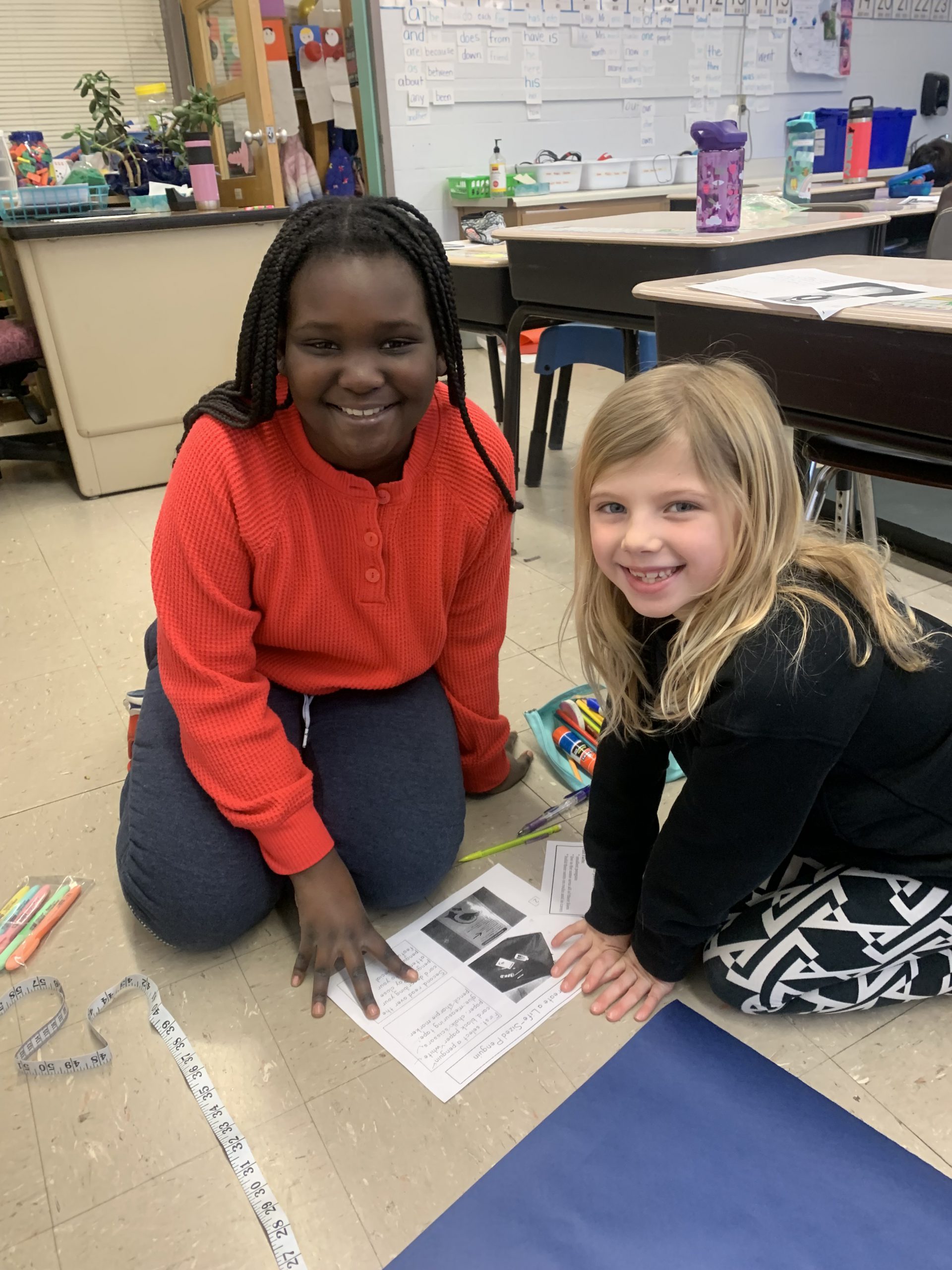 Palmieri/Trotta Book Buddies working hard at making life size penguins! 