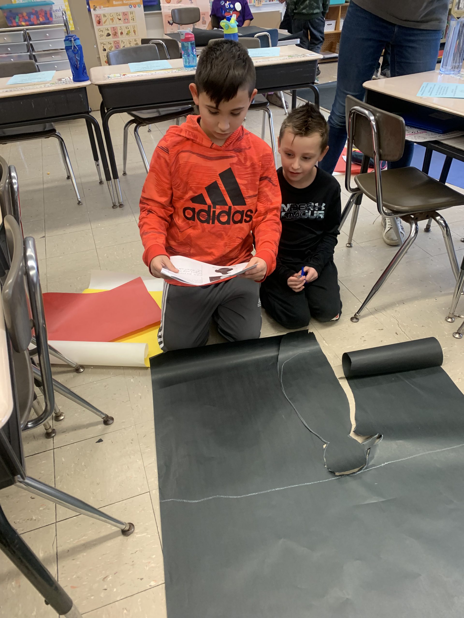 Palmieri/Trotta Book Buddies working hard at making life size penguins! 