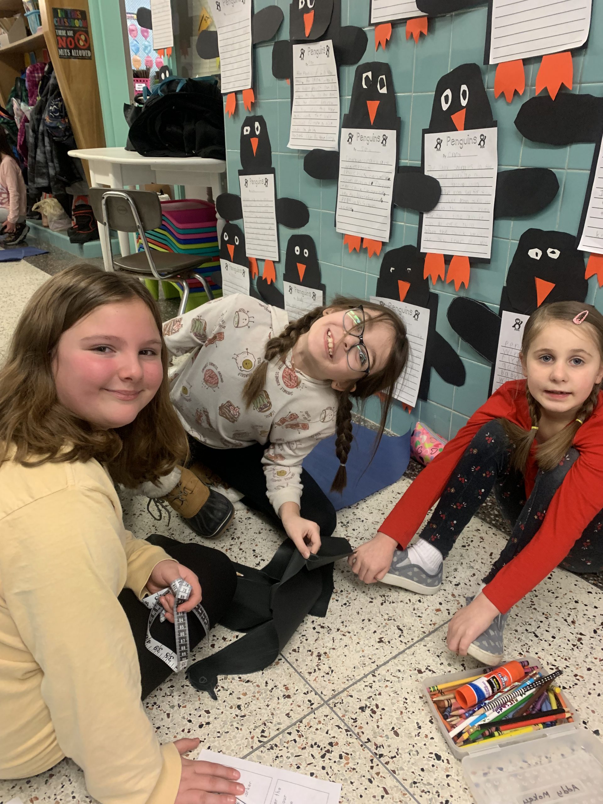 Palmieri/Trotta Book Buddies working hard at making life size penguins! 