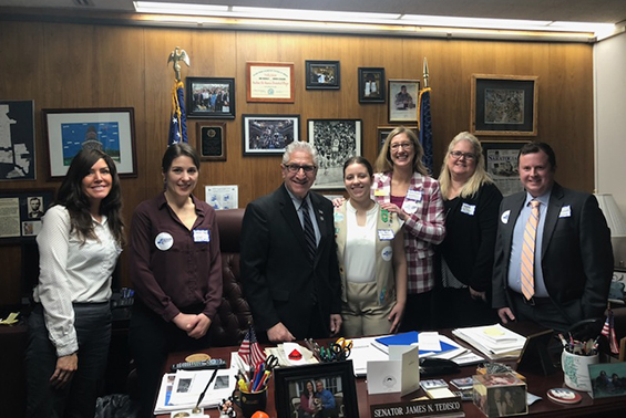 Shen HS junior Lizzie Andrus and Director of Food Services Katy Headwell visited the NYS Capitol to support free meals for all students.  They met with representatives to inform them of the benefits of free meals for all students and why Governor Kathy Hochul should include it in her budget for next year.