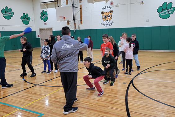 Chango physical education classes enjoyed disco bowling and Taekwondo. 