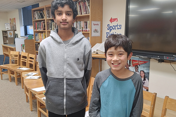 Congratulations to the Acadia Spelling Bee winner 6th grader Aaron Leow and the runner up 8th grader Sam Vadivelu.
