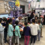  Mrs. L’Amoureux class at Karigon participated in National Breakfast Week with a Bagel Breakfast and a special Lunch Lady Book,  “Lunch Ladies-Changing Lives: It’s Crunch Time”