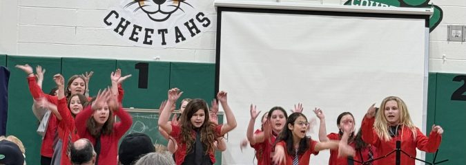 The Chango Cheetah’s new drama club was directed by Chango graduate Molly Hurley to produce a rousing song from MATILDA.