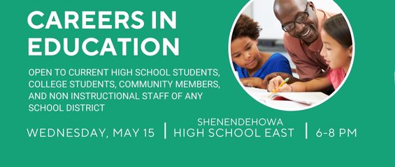 Join us for Careers in Education Fair – 5/15, 6-8pm at HSE