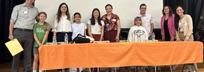 Orenda 5th graders with their Career Day speaker panel.